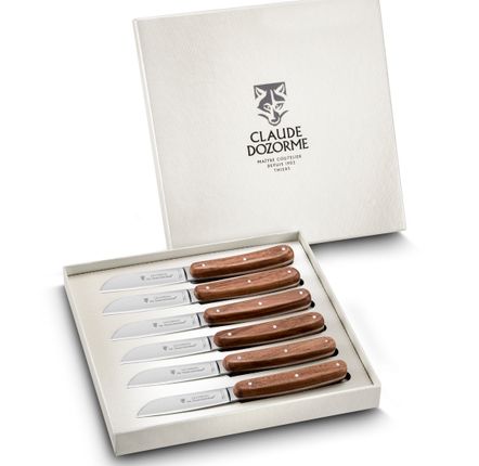 Cadeaux - Couteaux de table London - Claude Dozorme - Coffret de 6 couteaux - LAGUIOLE CLAUDE DOZORME