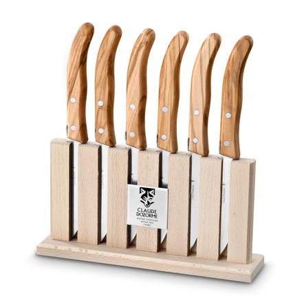 Couverts & ustensiles de cuisine - Couteaux Grillades Laguiole par Claude Dozorme - Coffret de 6 couteaux - LAGUIOLE CLAUDE DOZORME