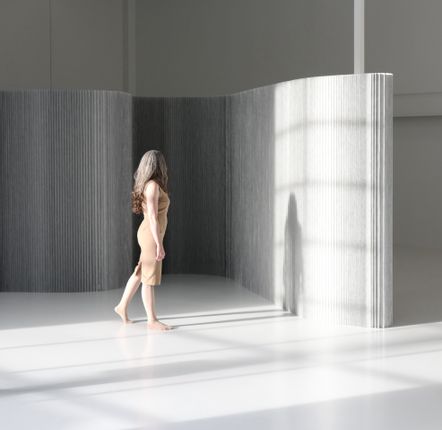 Acoustic solutions - aluminum textile softwall | flexible freestanding partition - MOLO