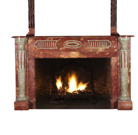 Other wall decoration - Art Deco Fireplace With Exceptional Marble Trumeau. - MAISON LEON VAN DEN BOGAERT