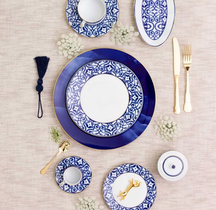 Couverts & ustensiles de cuisine - Blue Legacy - Assiette en porcelaine - PORCEL