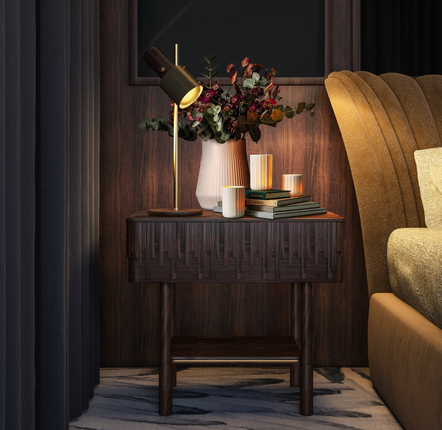 Night tables - Campbell Bedside Table by Wood Tailors Club - WOOD TAILORS CLUB