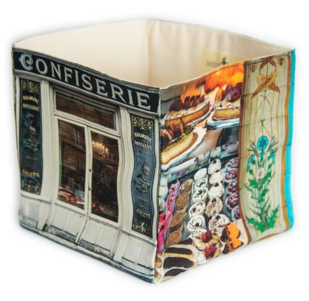 Boîtes de rangement  - Boite en tissu Confiserie Boulangerie - MARON BOUILLIE