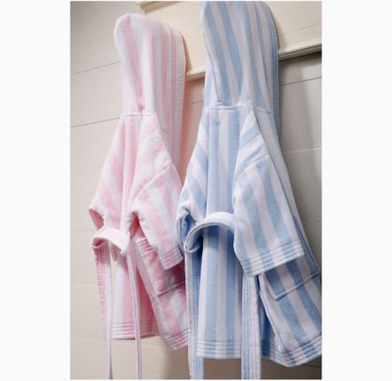 Children's bathtime - Jules et Julie Bleu - Bathrobe and glove - ESSIX