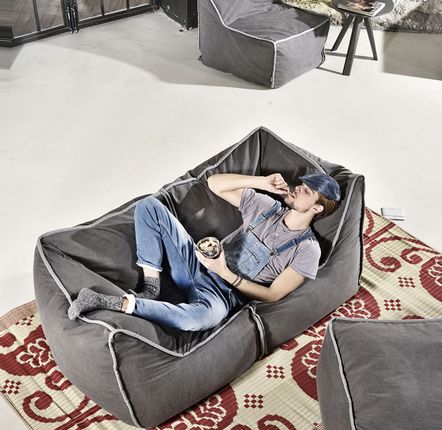 Outdoor fabrics - Bean Bag Funky Corner - POUFOMANIA