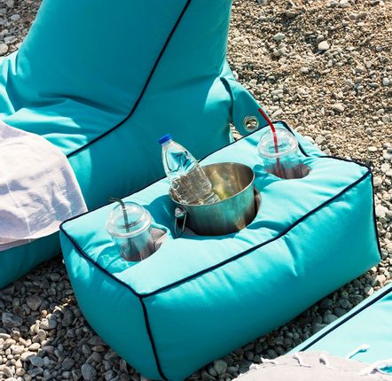 Outdoor pools - Bean Bag Lounge Champagne Table - POUFOMANIA