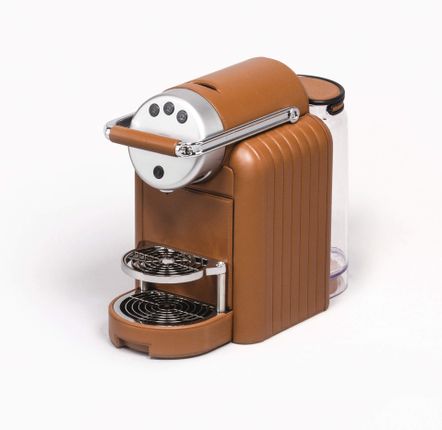 Tea and coffee accessories - LEATHER COVERED COFFEE MACHINES WITH QUILT PATTERN - PIGMENT FRANCE BY GIOBAGNARA
