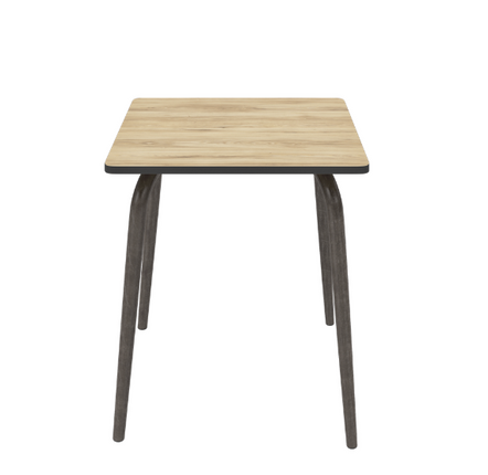 Tables Salle à Manger - Table rétro formica stratifié carré Véra - 70x70cm - LES GAMBETTES