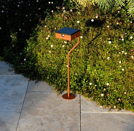Outdoor floor lamps - TEE round base solar terminal - LYX LUMINAIRES