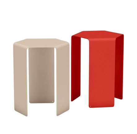 Tables de jardin - Bouts de canapé empilables Ponant - MATIÈRE GRISE