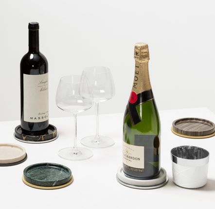 Wine accessories - POSITANO MARBLE BOTTLE COASTER - GIOBAGNARA
