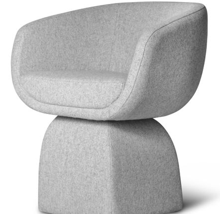 Chaises pour collectivités - Chaise Lounge avec bras Oscar en tissu, option Pivotante & COM - DUISTT