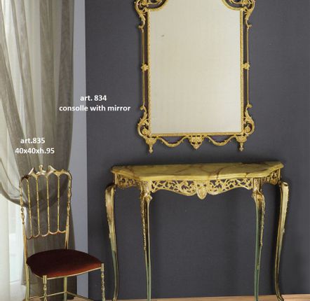 Mirrors - MIRRORS with framed in bronze-plated  - OLYMPUS BRASS