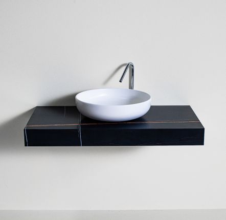 Lave-mains - Plateau et lavabos salle de bain. - POLLINI HOME