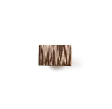Artistic hardware - Rectangle handle striped - THEA DESIGN