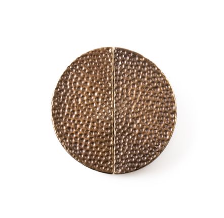 Artistic hardware - Hammered handle round  - THEA DESIGN