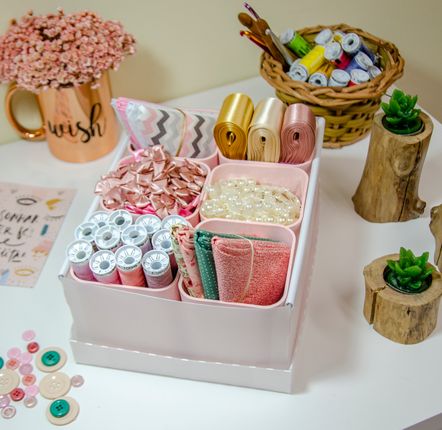 Gifts - ORGANIZER BOX 6 OR 9 HOLDER OBJECTS - DELLO