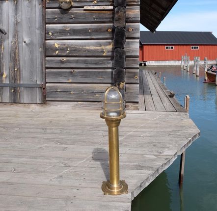 Outdoor floor lamps - Brass collumn light 64 (from 7 cm Height to 3m) - ANDROMEDA LIGHTING
