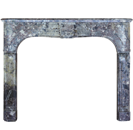 Decorative objects - Grey Antique Marble Fireplace Surround - MAISON LEON VAN DEN BOGAERT