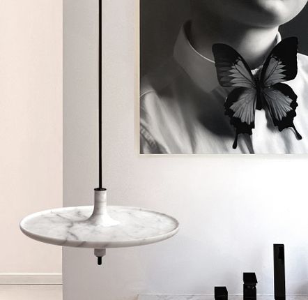 Bathroom equipment - Spinning top shelf TOUPY - Carrara white marble - MADEMOISELLE JO