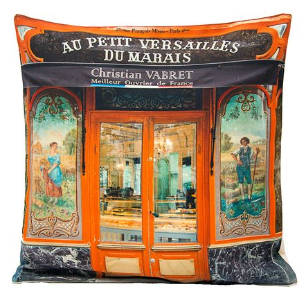Office design and planning - Cushions (cover) Paris Old Store front - MARON BOUILLIE