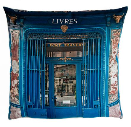 Office design and planning - Cushions (cover) Paris Old Store front - MARON BOUILLIE