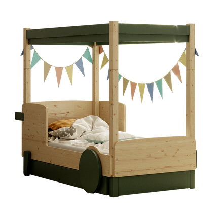 Children's bedrooms - DISCOVERY 1 CANOPY BED AND DRAWER - MATHY BY BOLS