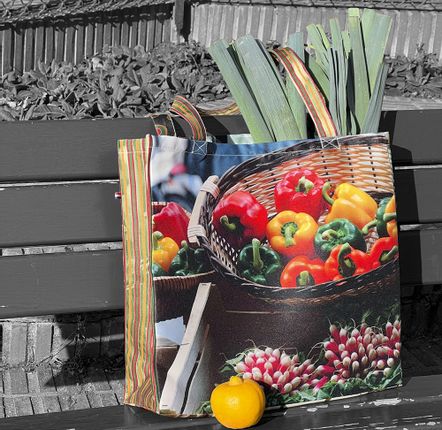 Bags and totes - Shopping bag "Peppers – Tomatoes" - MARON BOUILLIE