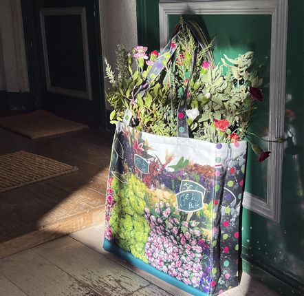 Bags and totes - Shopping bag "Flowers" - MARON BOUILLIE
