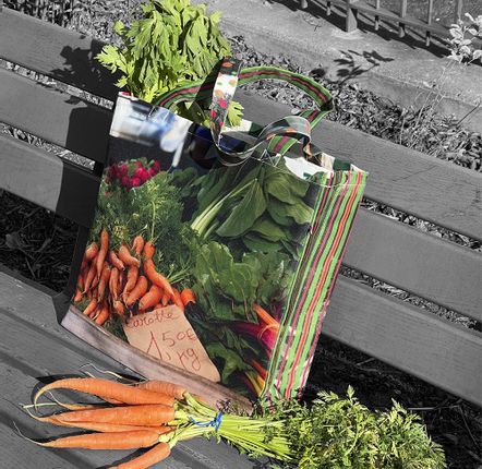 Bags and totes - Shopping bag "Radish - Carrots" - MARON BOUILLIE