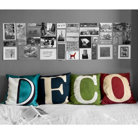 Outdoor decorative accessories - Letter cushions (covers) - MARON BOUILLIE
