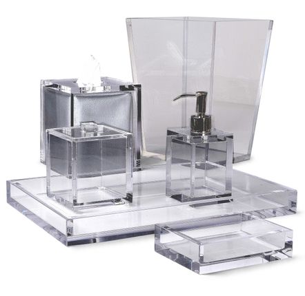 Hotel bedrooms - Smoked Tumbler Lucite - MIKE + ALLY
