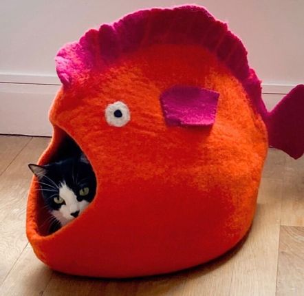 Objets design - Panier pour chats , couchage pour chats , dodo pour chats ,grotte pour chat, lit pour chats, rangement chambre d'enfants, rangements. - COCOON PARIS