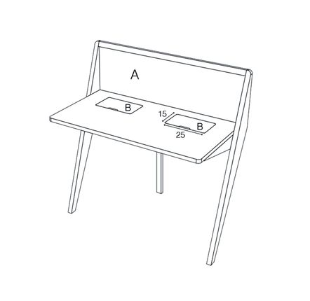 Mobilier et rangements pour bureau - Bureau COMPAS - DRUGEOT MANUFACTURE