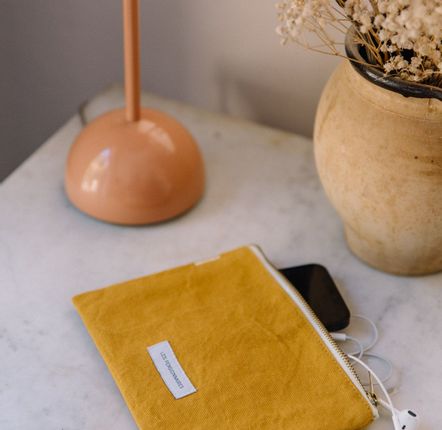 Clutches - Small organic cotton canvas pouch - LES PENSIONNAIRES