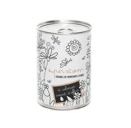 Gifts - Sowing kit\" Super atsem - To color\” Made in France - MAUVAISES GRAINES