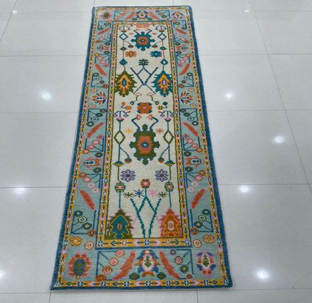 Revêtements sols intérieurs - Oushak 101, tapis de course provenant directement de l'usine, vintage - INDIAN RUG GALLERY