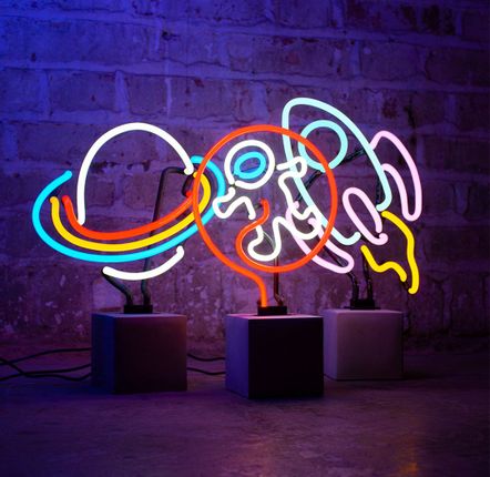 Lampes de table - Néon sur socle « Astronaut » - LOCOMOCEAN
