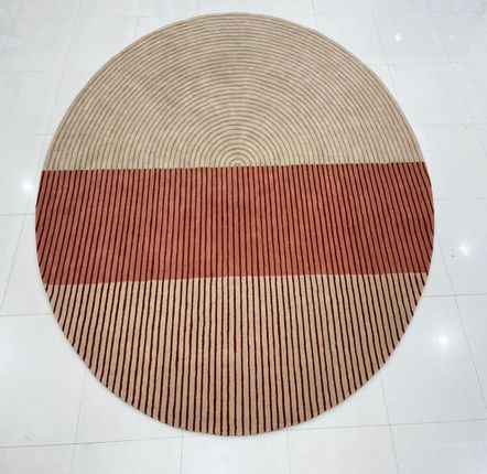 Revêtements sols intérieurs - HTR 109, tapis rond rond tufté à la main pour enfants en laine de Nouv - INDIAN RUG GALLERY