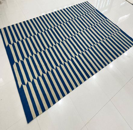 Tapis sur-mesure - FR 105, échantillons Dhurrie Kilim disponibles, tapis en laine de Nouv - INDIAN RUG GALLERY