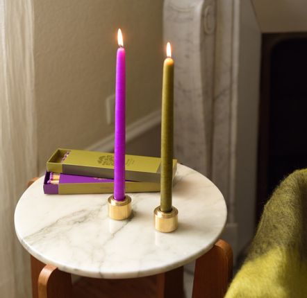 Christmas table settings - FOLIES1920 - Brass candle holder - MAISON PECHAVY