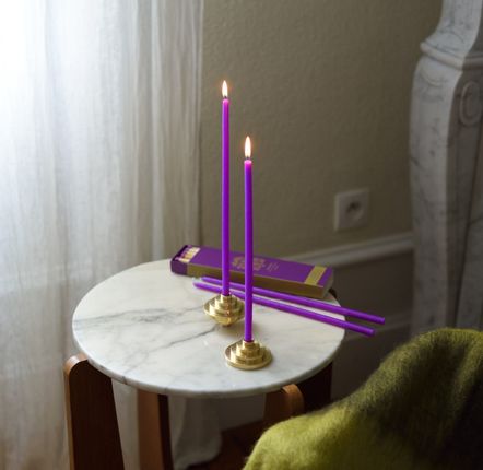 Christmas table settings - FOLIES 1925 - Brass candle holder - MAISON PECHAVY