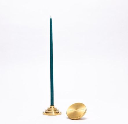 Christmas table settings - FOLIES 1925 - Brass candle holder - MAISON PECHAVY