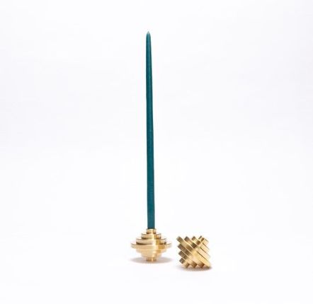 Christmas table settings - FOLIES 1926 - Brass candle holder - MAISON PECHAVY