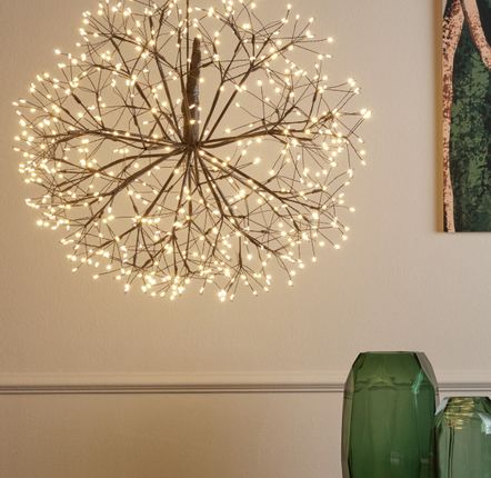 Outdoor decorative accessories - LED ball black 2050 Lights 70cm outdoor - AM DESIGN