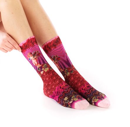Womens Bamboo Floral Sock