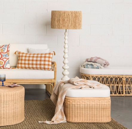 Floor lamps - Wooden FLOOR Lamp TUCANA - MAHE HOMEWARE