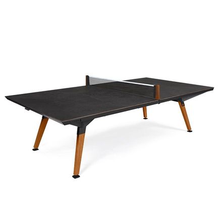 Accessoires de déco extérieure - Table de ping-pong Origin Outdoor -  Noir et Panneau Décor Stone - CORNILLEAU
