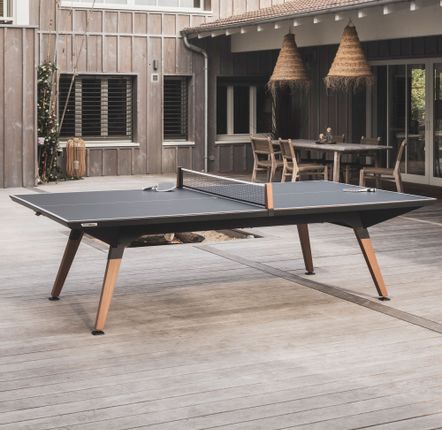 Accessoires de déco extérieure - Table de ping-pong Origin Outdoor -  Noir et Lignes Ping - CORNILLEAU