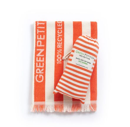 Linge - Delmor Serviette de bain et de plage Tangerine Fit 76 x 142 cm - GREEN PETITION